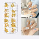 Pearl Butterfly Nail Patch Art Jewelry Set
