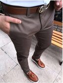 Fit Casual Trousers Men's Suit