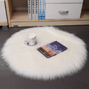 Hair Plush Carpet Floor Mats Household Wool Round