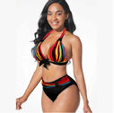 Digital Printed Swimsuit Split Bikini
