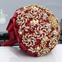 Golden Full Diamond Bridal Bouquet