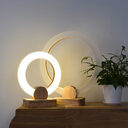 Wooden Art Circular Chandelier Nordic Style Living Room