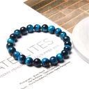Tiger Eye Stone Bracelet Single Circle Lapis Lazuli