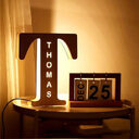 Wooden Letter Lamp Pendulum Personalized Decorative