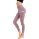 Women Running Fitness Solid Leggings Push Up High