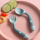 Silicone Spoon for Baby Utensils Set Auxiliary Food
