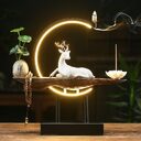 Light Ring White Porcelain Deer Home Furnishing Living