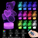 3D Lamp Acrylic USB LED Night Lights Neon