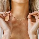 Personalized Name Necklace for Women Initials Letter Birthday