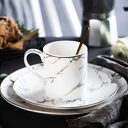 Marbled Plate Ceramic Creative Western Dinner