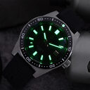 Submersible Mechanical Watch Waterproof Sapphire Bubble Mirror