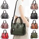 Vintage Handbag Women PU Leather Tassel Top-handle Bag