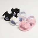 Summer Bowtie Baby Shoes Through