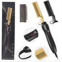 Electric Straight Hair Curling Comb Dry Wet Dual
