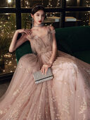Elegant Heavy Industry Light Luxury Sling Evening Dress