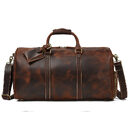 Leather Travel Bag Crazy Horse Retro Duffel
