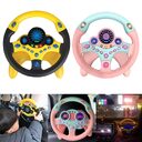 Eletric Simulation Steering Wheel Toy with Light Sound