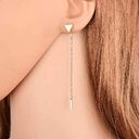 ALong Earrings Female Tassel Triangle Small