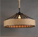 American Country Hemp Rope Restaurant Chandelier Personality Nordic