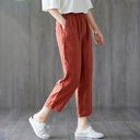 Spring And Autumn New Cropped Trousers Women Casual