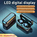 M7 Button Bluetooth Headset Digital Display Binaural
