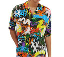 Men's Short Sleeve Printed Shirt Summer Hawaiian Beach