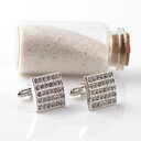 Fashion Diamond Cufflinks Square Men s French