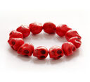 Jewelry Bracelet Synthetic Turquoise Skull