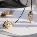 Leaf Tassel Long Necklace Women New Fashion Jewelry