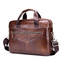 Captain Cattle Leather Goods Laptop Computer Briefcase Men's
