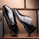 New Men's Quality Cowhide Leather Shoes British Business