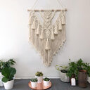 Hand-woven Pendant Macrame Wall Hanging Boho Woven Tapestry