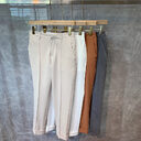 Men's Casual Cropped Trousers Straight