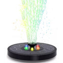 Solar Fountain Pump Light Round Floating Color LED