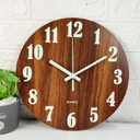 Glow In The Dark Wood Wall Clock Luminous