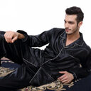 Mens Pajama Set Winter Sleepwear Men Homewear Warm