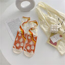 Retro Personality Breathable Glass Silk Socks Japanese Bright