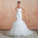 New Fishtail Skirt Wedding Dress Big Tail Bride