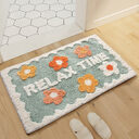 1PC Ins Simple Bathroom Floret Carpet Flower Area