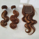 Real Hair Weave Piano Color Block Body Wave