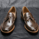 Men Casual Shoes Leather Loafers Business Dress Formal