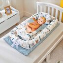 Crib Anti-pressure Newborn Foldable Portable Middle Bed Baby