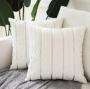 Simple Luxury Striped Velvet Pillow Cover Cushion Case
