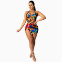 Adogirl Summer Hollow Out Halter Dress Sexy Backless