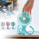 Octopus Deformed Folding Fan New USB Charging Mini