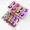 Natural 3D False Eyelashes Brush 1 Pair Set