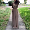 European And American Abaya Dress V-neck Folds mMopping