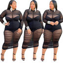 Plus Size Clothing Dresses for Women Long Sleeve