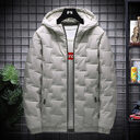 Men's Jacket Short Warm Hooded Cotton Men