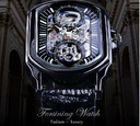Men's Casual Watch Fashion Automatic Square Hollow Mechanical